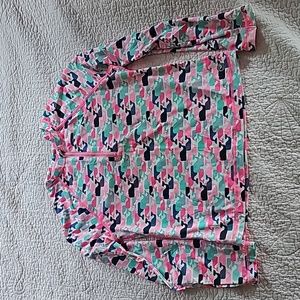 Girls Vineyard Vines rash guard swim shirt size M 10-12